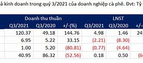 Các Doanh Nghiệp Cà Phê Trên Sàn Chứng Khoán