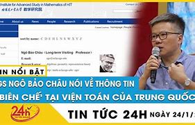 Giáo Sư Ngô Bảo Châu Nói Về Trung Quốc Về Việt Nam